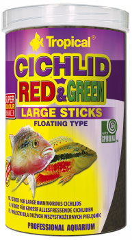 Tropical Cichlid Red & Green LARGE Sticks