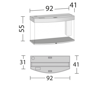 JUWEL Vision 180 LED Aquarium (ohne Unterschrank)