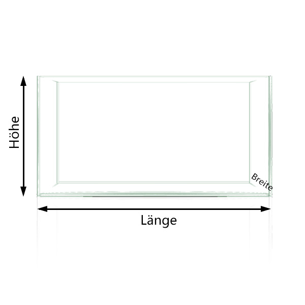 Vollglas Aquarium von 30 bis 300 cm zum selbst abholen