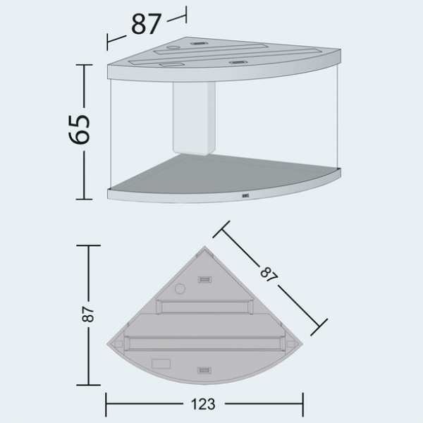 JUWEL Trigon 350 LED Aquarium (ohne Unterschrank)