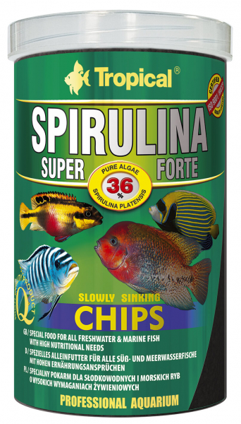 Tropical Super Spirulina Forte (36%) Chips